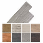Tableros de Suelo 18 pcs Gris oscuro 2,51 m² PVC