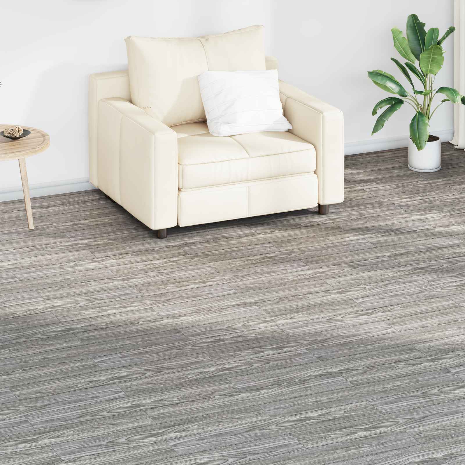 Tableros de Suelo 18 pcs Gris oscuro 2,51 m² PVC