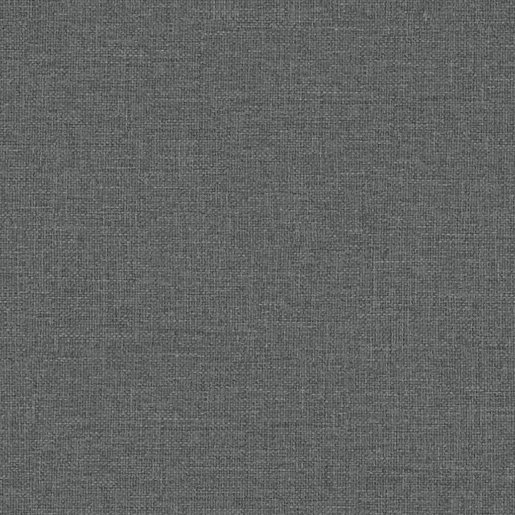 Sillón orejero reclinable eléctrico de tela gris oscuro