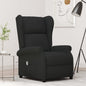 Dark grey fabric electric reclining wingback armchair