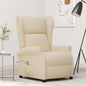 Dark grey fabric electric reclining wingback armchair
