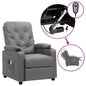 Sillón de masaje eléctrico cuero sintético color capuchino