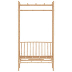 Banco de jardín con pérgola bambú 116 cm