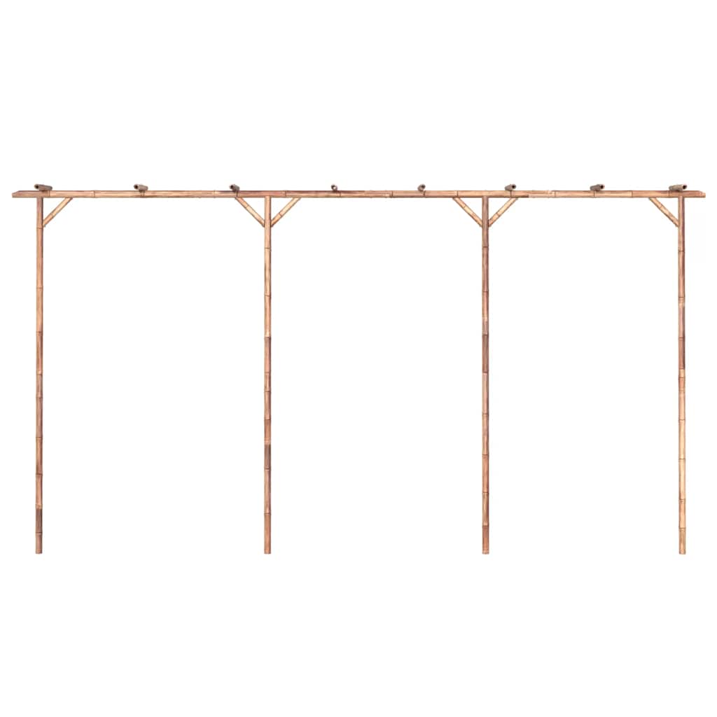 Pérgola de bambú 385x40x205 cm