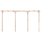 Pérgola de bambú 385x40x205 cm