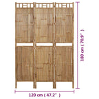 Biombo divisor de 3 paneles 120x180 cm