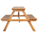 Bamboo Picnic Table 115x115x81 cm
