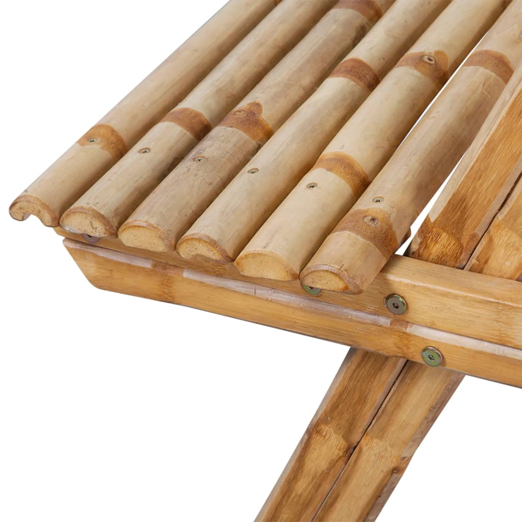 Bamboo Picnic Table 115x115x81 cm
