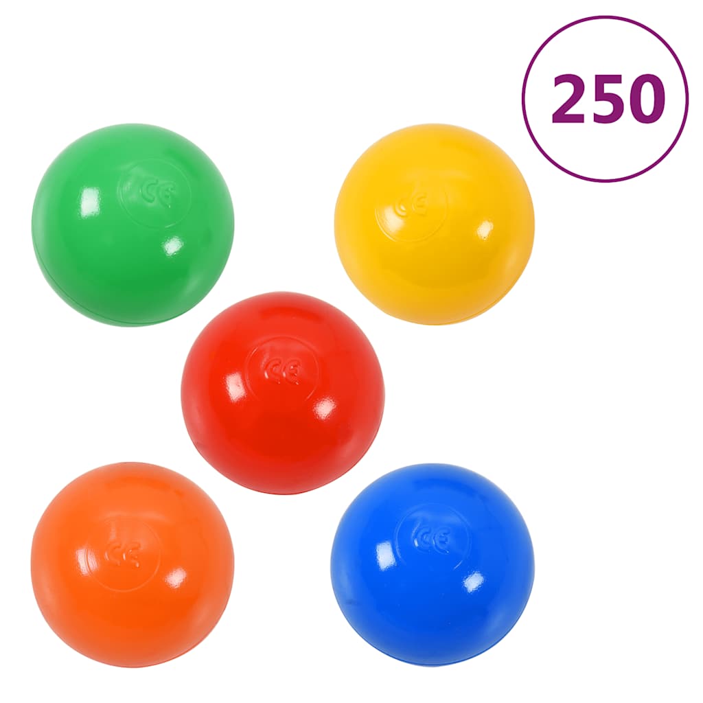 Bolas de juego multicolor 250 unidades