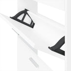 Zapatero blanco 59x17x108 cm Madera de ingeniería