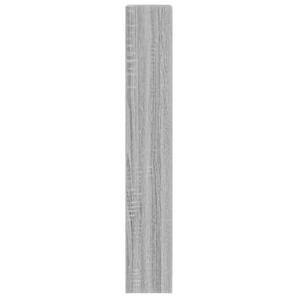 Mueble zapatero madera contrachapada gris Sonoma 63x24x147 cm