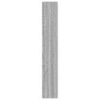 Mueble zapatero madera contrachapada gris Sonoma 63x24x147 cm