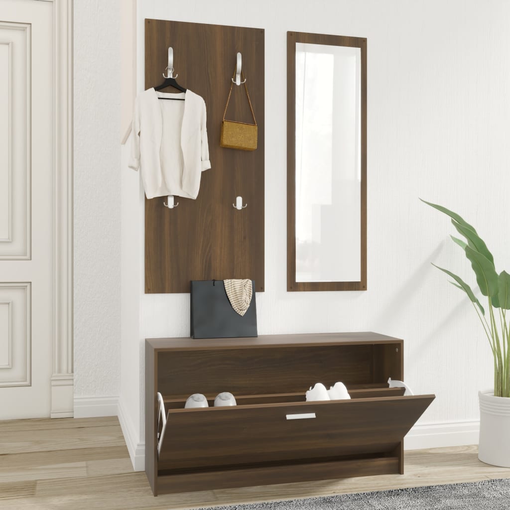 Conjunto sapateira 3 em 1 contraplacado branco