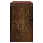 Zapatero madera contrachapada roble ahumado 103x30x48 cm