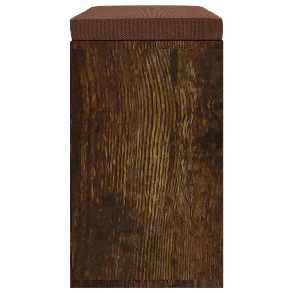 Zapatero madera contrachapada roble ahumado 103x30x48 cm
