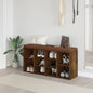Smoked oak plywood shoe cabinet 103x30x48 cm