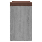 Zapatero madera contrachapada gris Sonoma 103x30x48 cm