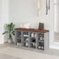 Zapatero madera contrachapada gris Sonoma 103x30x48 cm