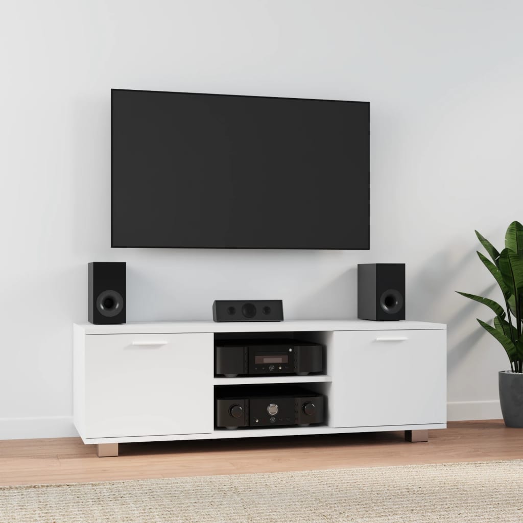 Mueble de TV madera contrachapada gris Sonoma 120x40,5x35 cm
