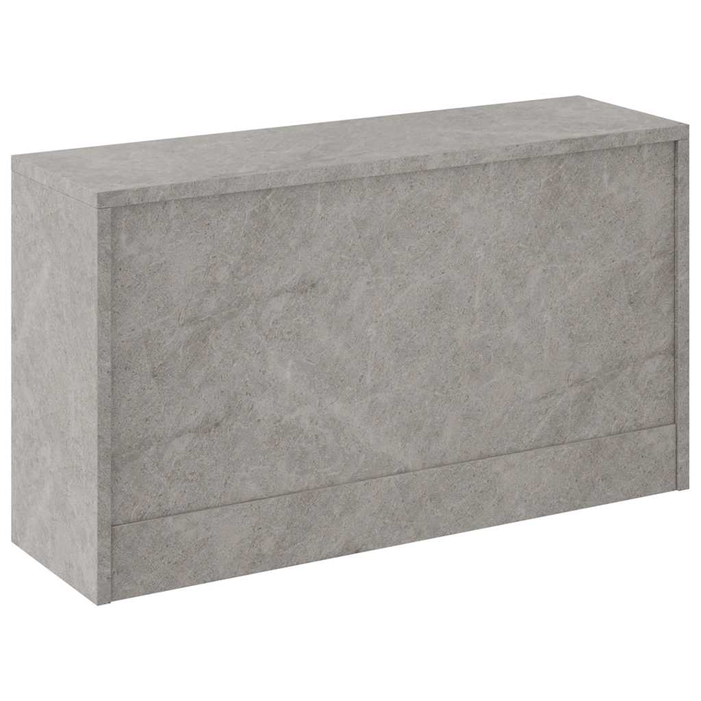 Zapatero madera contrachapada gris hormigón 80x24x45 cm