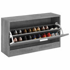Zapatero madera contrachapada gris Sonoma 80x24x45 cm