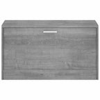 Zapatero madera contrachapada gris Sonoma 80x24x45 cm