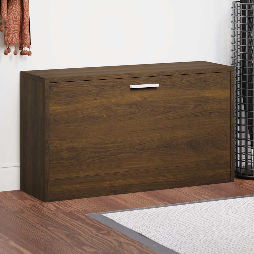 Zapatero madera contrachapada gris Sonoma 80x24x45 cm