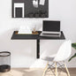 Mesa de pared plegable contrachapada blanco brillo 100x60x56 cm