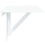 Mesa de pared plegable contrachapada blanco brillo 100x60x56 cm
