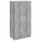 Mueble zapatero madera contrachapada gris Sonoma 55x35x108 cm
