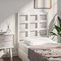 Gloss white plywood bed headboard 200x1.5x80 cm