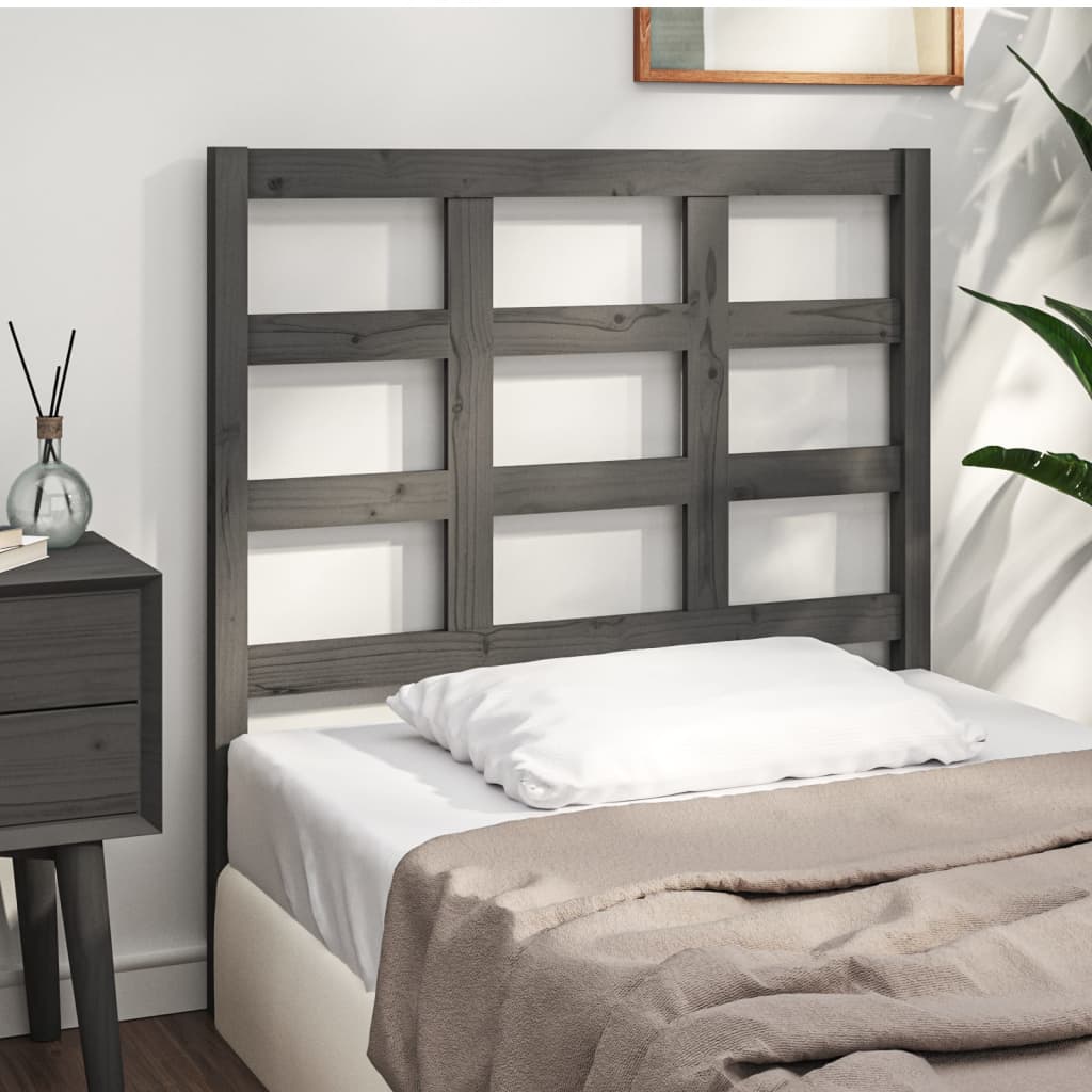 Cabecero cama madera contrachapada blanco brillo 200x1,5x80 cm