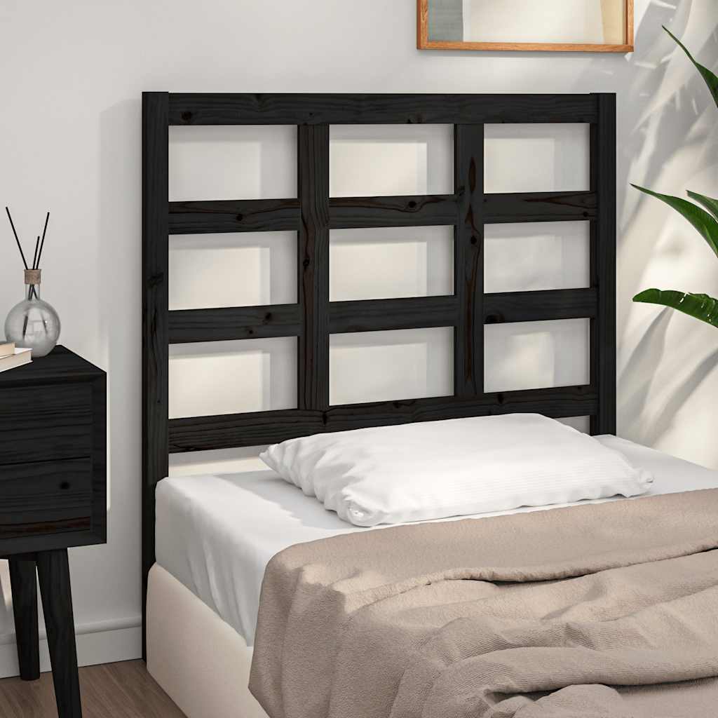 Cabecero cama madera contrachapada blanco brillo 200x1,5x80 cm