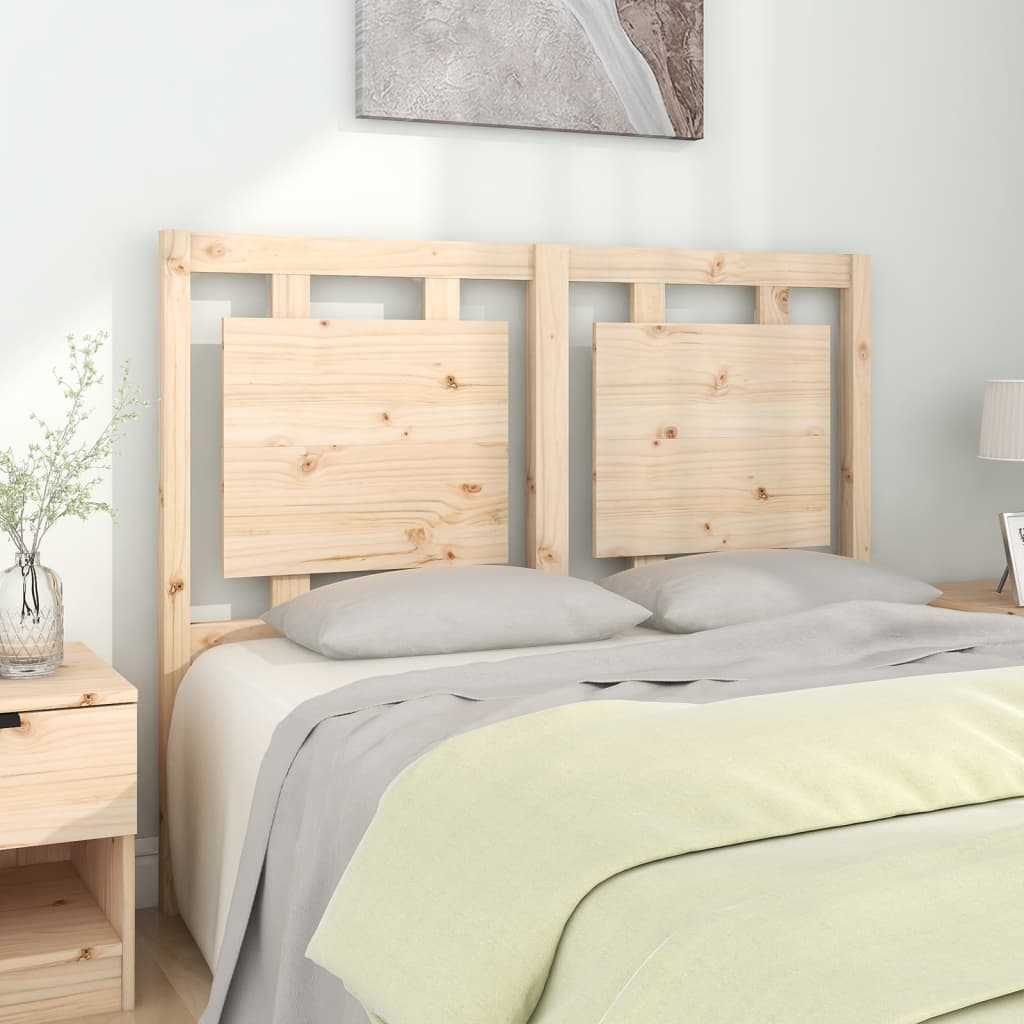 Cabecero cama madera contrachapada blanco brillo 200x1,5x80 cm