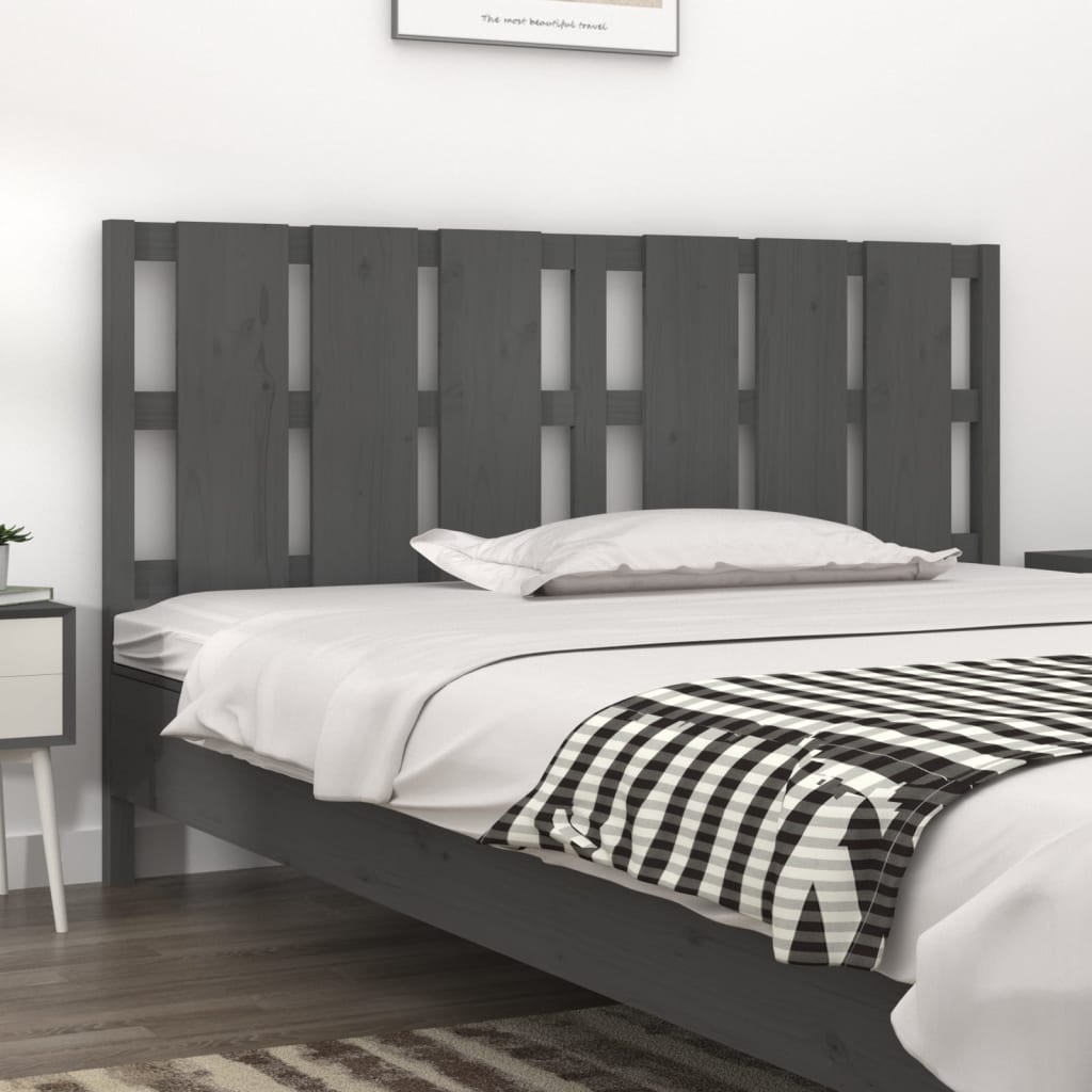 Cabecero cama madera contrachapada blanco brillo 200x1,5x80 cm