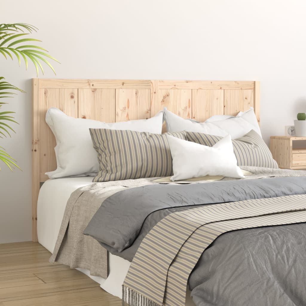 Cabecero cama madera contrachapada blanco brillo 200x1,5x80 cm