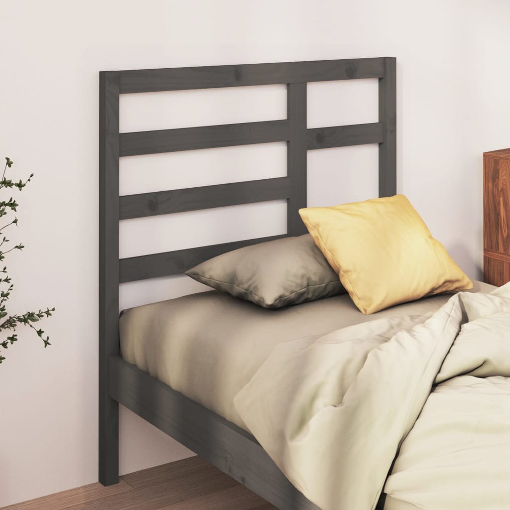 Cabecero cama madera contrachapada blanco brillo 200x1,5x80 cm
