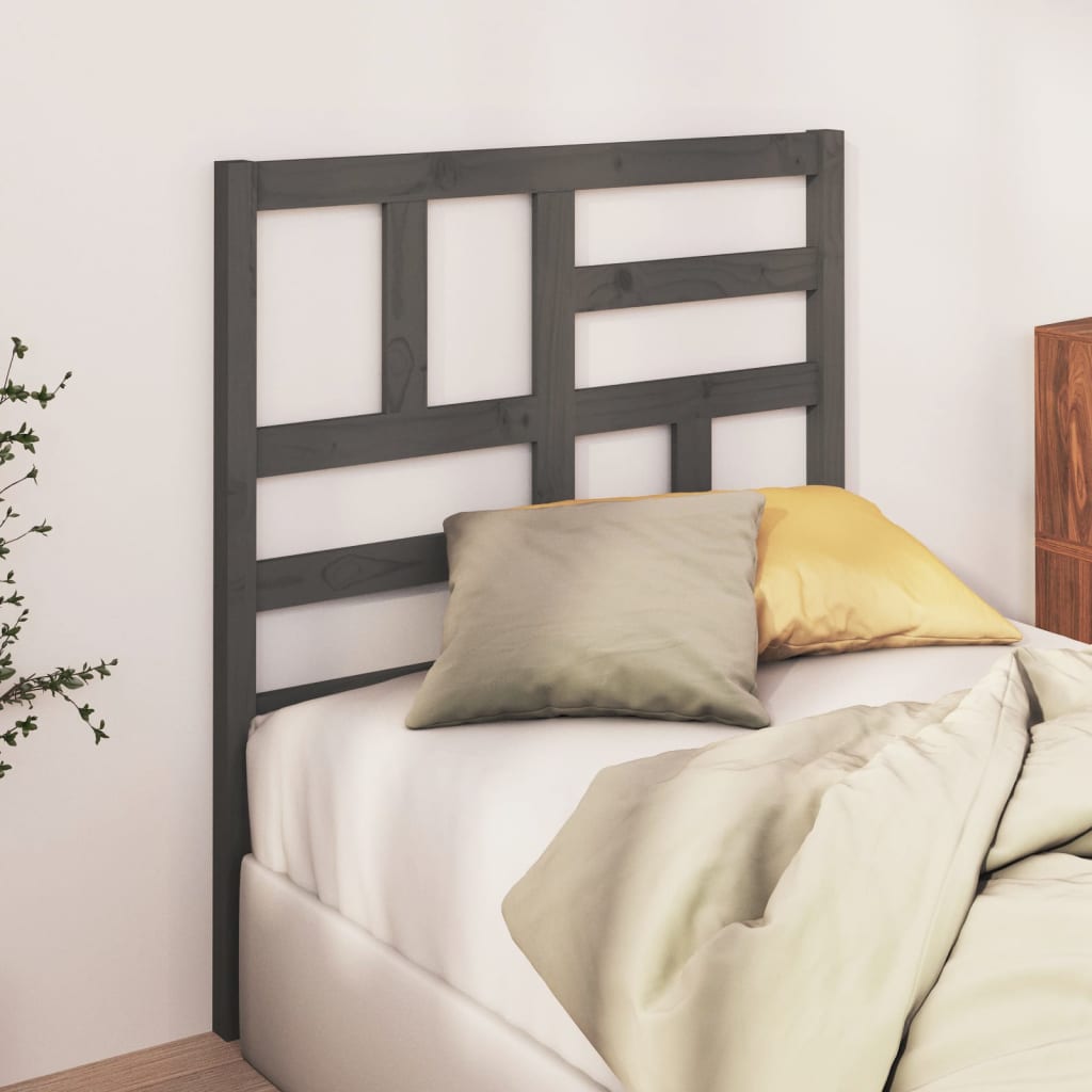 Cabecero cama madera contrachapada blanco brillo 200x1,5x80 cm