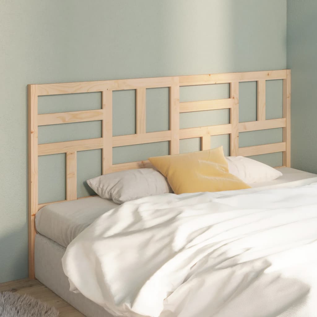 Cabecero cama madera contrachapada blanco brillo 200x1,5x80 cm