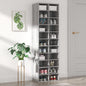Zapatero de madera contrachapada gris Sonoma 54x34x183 cm