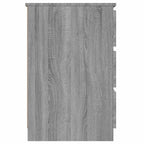 Escritorio de madera contrachapada gris Sonoma 140x50x77 cm