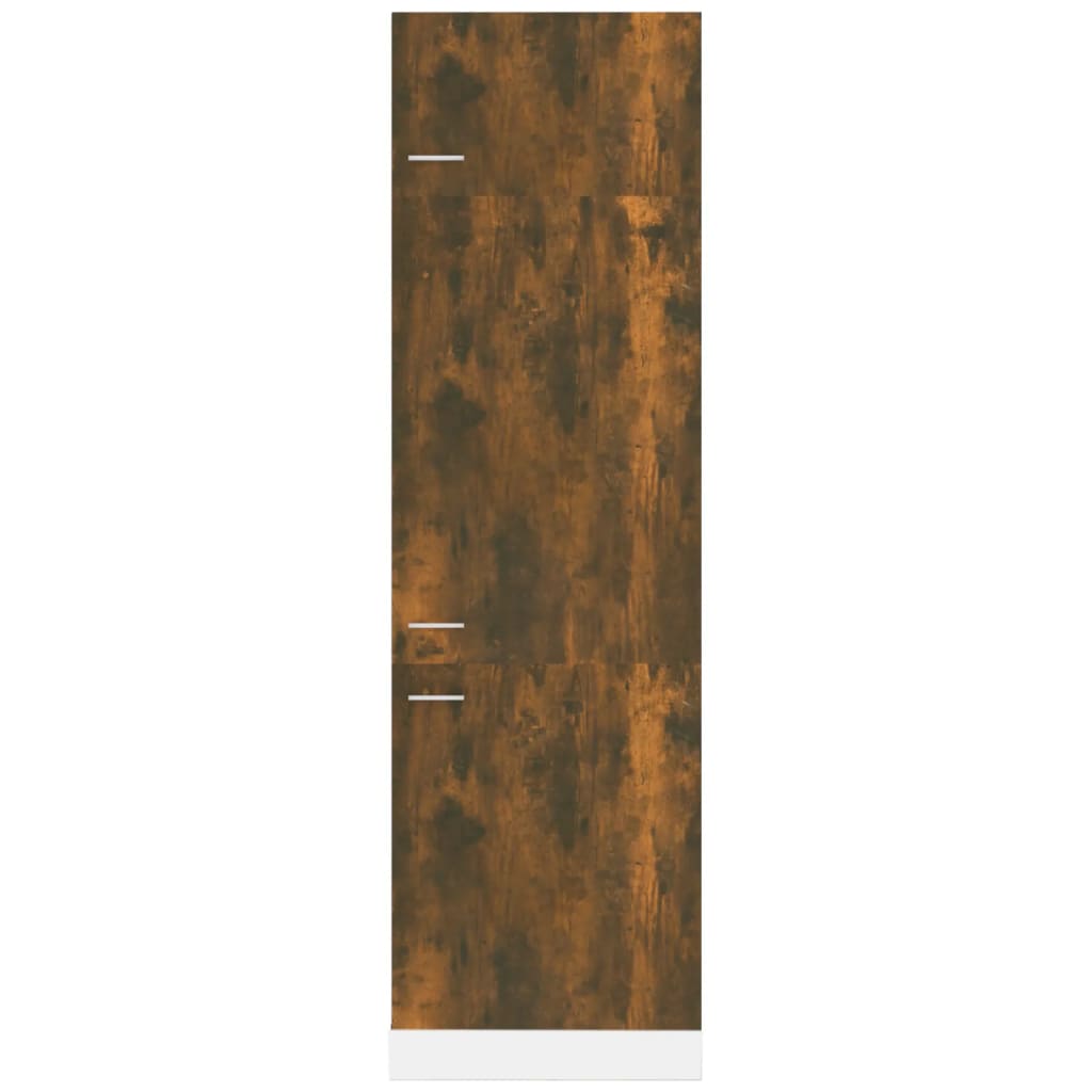 Armario frigorífico "Lyon" de roble ahumado, 60 x 57 x 207 cm, madera de ingeniería,