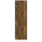 Armario frigorífico "Lyon" de roble ahumado, 60 x 57 x 207 cm, madera de ingeniería,