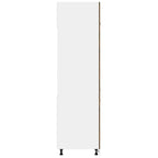 Armario frigorífico "Lyon" de roble ahumado, 60 x 57 x 207 cm, madera de ingeniería,