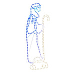 Figuras de Navidad de pastor y cordero con 168 LED 102,5x35 cm