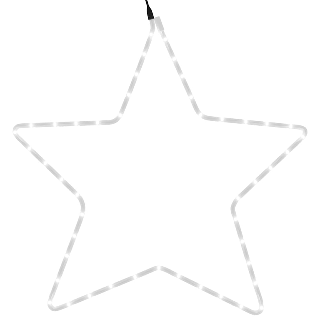 Figura de estrella de Navidad con 48 LEDs blanco cálido 56 cm