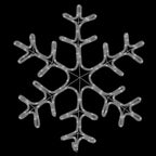 Figura de Navidad copo de nieve 144 LEDs blanco cálido 59x59 cm