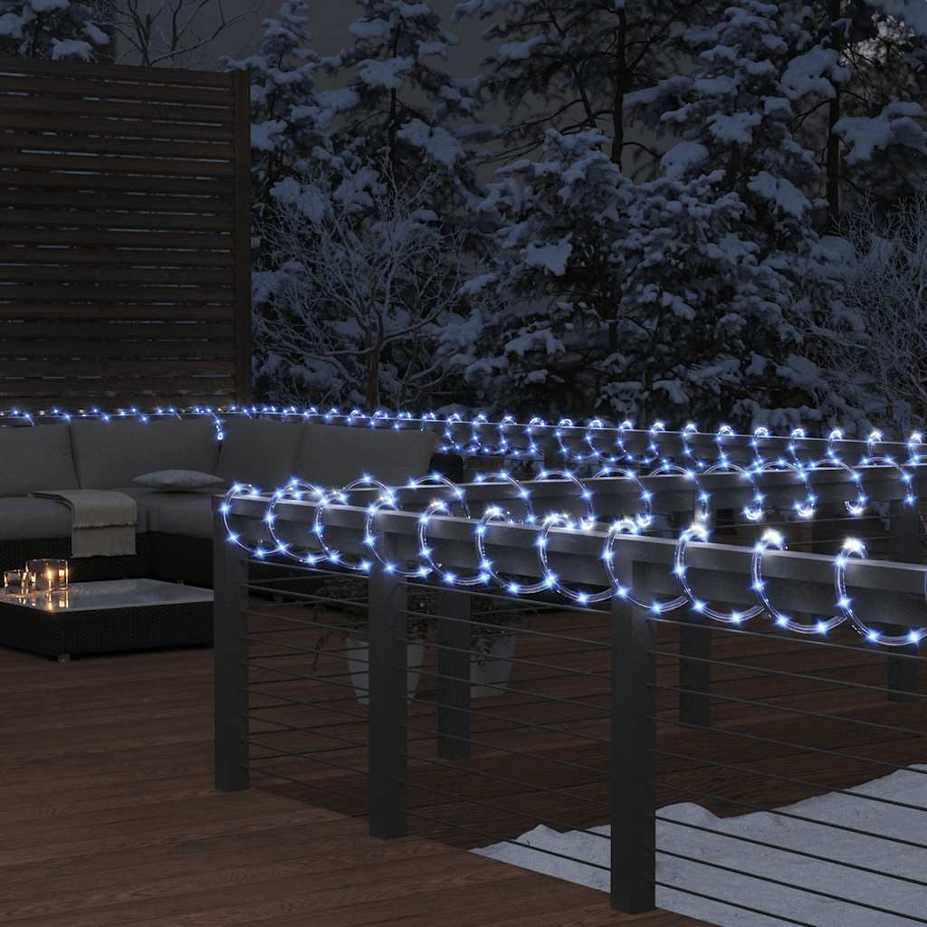 Tira de luces compacta con 1000 LED PVC blanco cálido 25 m