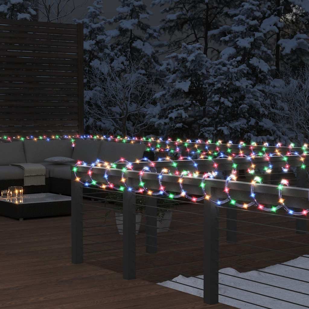 Tira de luces compacta con 1000 LED PVC blanco cálido 25 m