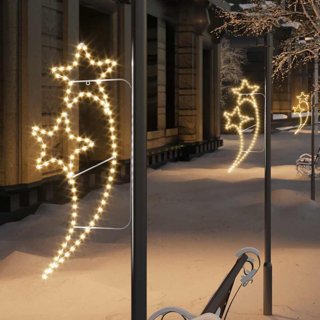 Tira de luces compacta con 1000 LED PVC blanco cálido 25 m